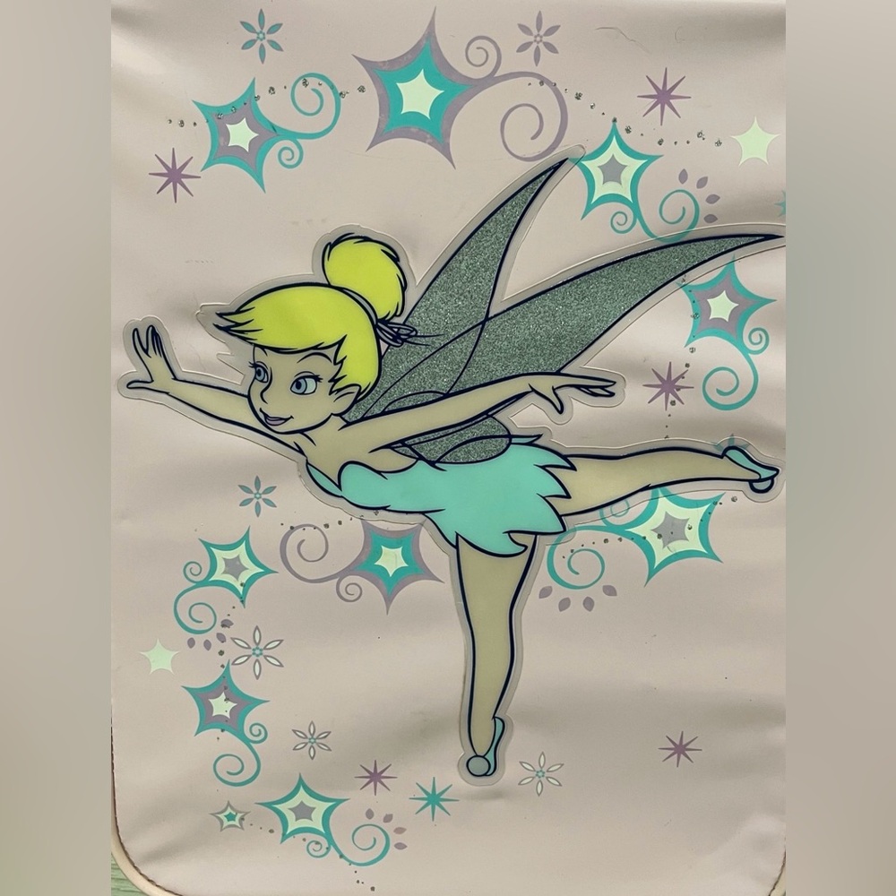 Vintage Y2K Disney Store Tinkerbell Child Size Rolling Suitcase - Picture 2 of 15
